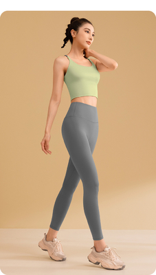 NEUE SOLID COLOR SPLICING YOGA Kleidung schnell trocken schockdicht sammeln keine Spuren Schönheit Rücken Sport Fitness Kleidung