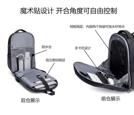 Neues Business-Rucksack TAGLICHER Pendler-Rücksack Männers große Kapazität Stoßdämpfende wasserdichte Schultasche Laptop-Tasche