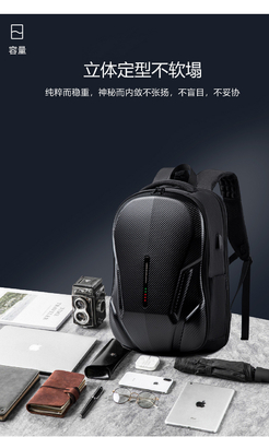 Neues Business-Rucksack TAGLICHER Pendler-Rücksack Männers große Kapazität Stoßdämpfende wasserdichte Schultasche Laptop-Tasche