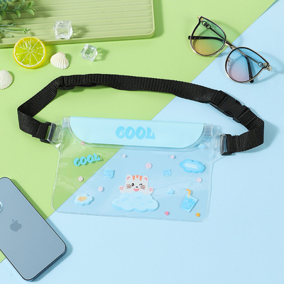 3 Schicht versiegelte große Mobiltelefone wasserdichte Tasche schräg gestreckte Streuung schwimmende wasserdichte FANNY PACK PVC Rafting im Freien Meer