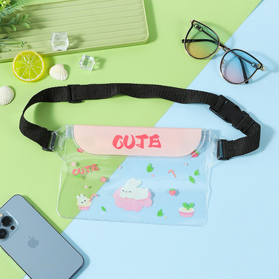 3 Schicht versiegelte große Mobiltelefone wasserdichte Tasche schräg gestreckte Streuung schwimmende wasserdichte FANNY PACK PVC Rafting im Freien Meer