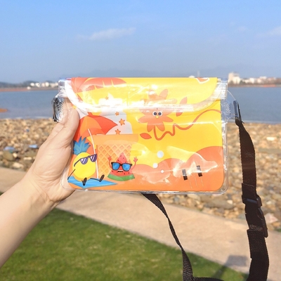 3 Schicht versiegelte große Mobiltelefone wasserdichte Tasche schräg gestreckte Streuung schwimmende wasserdichte FANNY PACK PVC Rafting im Freien Meer