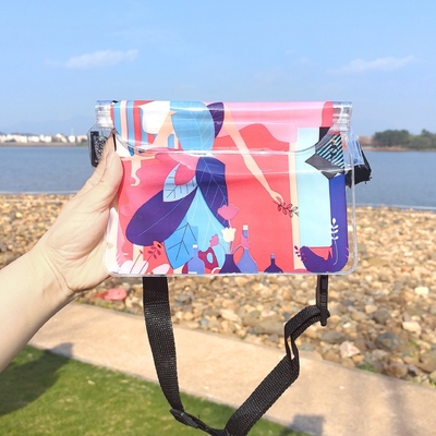 3 Schicht versiegelte große Mobiltelefone wasserdichte Tasche schräg gestreckte Streuung schwimmende wasserdichte FANNY PACK PVC Rafting im Freien Meer