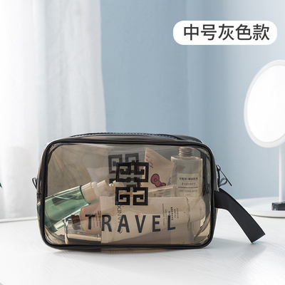 Transparente PVC-Versorgungstüte PORTABLE INTERNET-SELEBRITÄT PORTABLE wasserdichte Toilettentüte Kosmetik