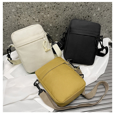 Einfache OXFORD KLOTH Casual Crossbody Tasche Männer Einfache Feste Farbe Handy Tasche mit einer einzigen Schulter kleiner Rucksack