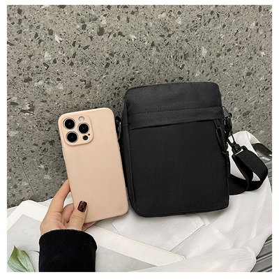 Einfache OXFORD KLOTH Casual Crossbody Tasche Männer Einfache Feste Farbe Handy Tasche mit einer einzigen Schulter kleiner Rucksack