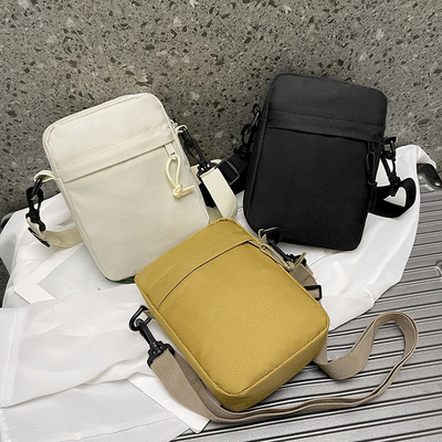 Einfache OXFORD KLOTH Casual Crossbody Tasche Männer Einfache Feste Farbe Handy Tasche mit einer einzigen Schulter kleiner Rucksack