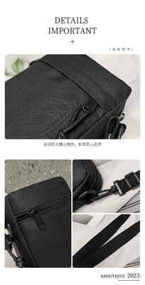 Einfache OXFORD KLOTH Casual Crossbody Tasche Männer Einfache Feste Farbe Handy Tasche mit einer einzigen Schulter kleiner Rucksack