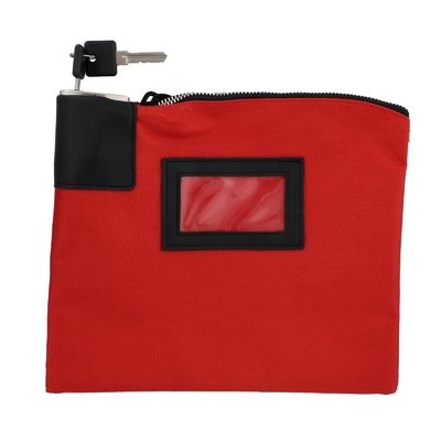 Wasserdichte Geldtasche mit Schloss und 2 Schlüsseln, Nylon-Datei-Tasche, Reißverschluss-Tasche,