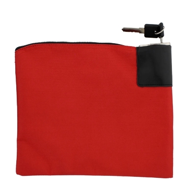 Wasserdichte Geldtasche mit Schloss und 2 Schlüsseln, Nylon-Datei-Tasche, Reißverschluss-Tasche,