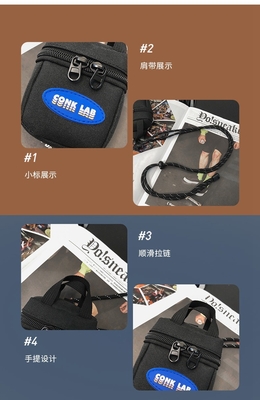 Ohrhörer Tasche Hängende Hals MINI Münze Handtasche Karte Tasche Schlüssel Tasche Crossbody Tasche Herren Mode Tasche Dekorative kleine Hängende Tasche