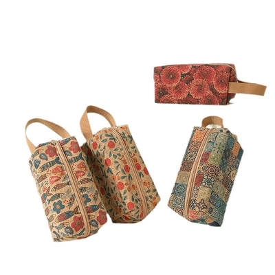 VINTAGE TRUE Holzdruck Korkmünze Tasche Barkdruck Münze Tasche Schlüssel KLEINE Quadrattasche NOSTALGIE Tasche