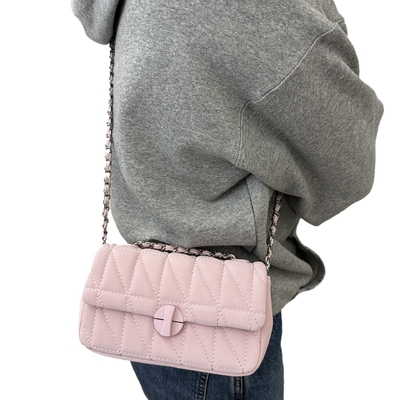 2024 Frühling/Sommer Neues hochwertiges Gewebe KLEINE Tasche weibliche Diamantkette Schulterunterarmtasche