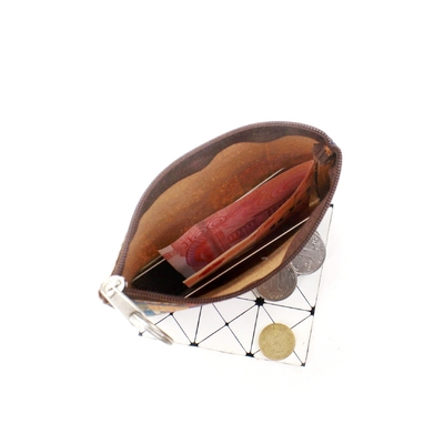 VINTAGE TRUE Holzdruck Kork-Münze-Börse-Borkendruck-Münze-Tasche-Schlüssel-Kleine-Quadrattasche