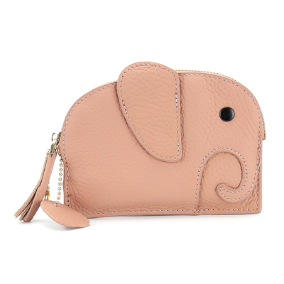 FIRST LAYER Kuhhaut DAMEN'S Münzbeutel NEW ELEPHANT kreative TASSEL Reißverschluss Tasche Leder Schlüssel Tasche Münze Tasche