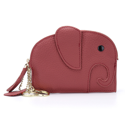 FIRST LAYER Kuhhaut DAMEN'S Münzbeutel NEW ELEPHANT kreative TASSEL Reißverschluss Tasche Leder Schlüssel Tasche Münze Tasche