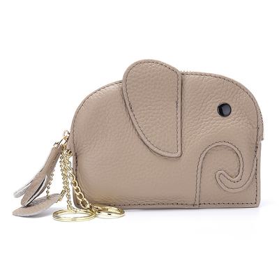 FIRST LAYER Kuhhaut DAMEN'S Münzbeutel NEW ELEPHANT kreative TASSEL Reißverschluss Tasche Leder Schlüssel Tasche Münze Tasche