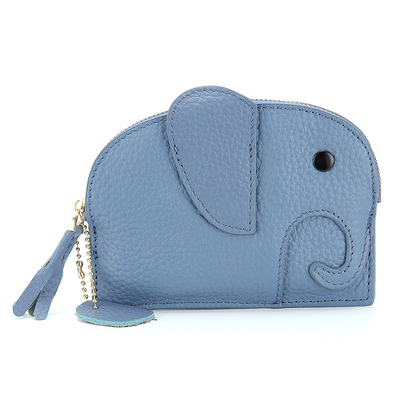 FIRST LAYER Kuhhaut DAMEN'S Münzbeutel NEW ELEPHANT kreative TASSEL Reißverschluss Tasche Leder Schlüssel Tasche Münze Tasche