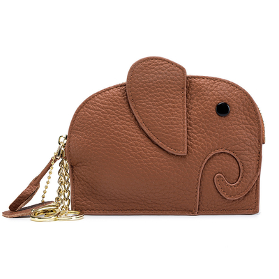 FIRST LAYER Kuhhaut DAMEN'S Münzbeutel NEW ELEPHANT kreative TASSEL Reißverschluss Tasche Leder Schlüssel Tasche Münze Tasche