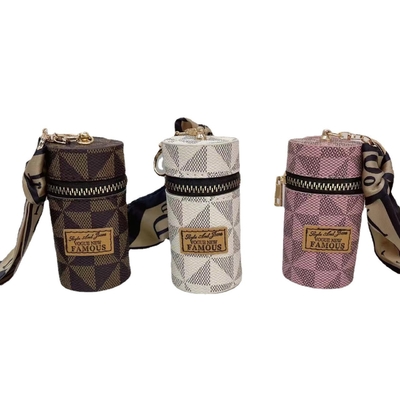 2024 NEUE GEOMETRISCHE Kontrast-FARBE KOMPACT BAG Münze Tasche Pendant Ohrhörer Tasche Mund roter Umschlag MINI Schlüsselkette Tasche