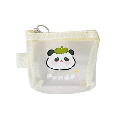 Karikaturnetze Münze Handtasche CUT CHANGE Lagertasche Transparente tragbare Kartentasche Roter Umschlag MINI Lagertasche