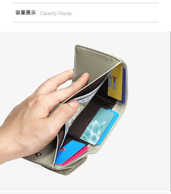 Kleine Brieftasche Studentin Lüttich-Druck Damen-Brieftasche Karten-Tasche Wechsel-Tasche Geld-Clip-Brieftasche