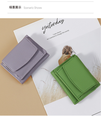 Kleine Brieftasche Studentin Lüttich-Druck Damen-Brieftasche Karten-Tasche Wechsel-Tasche Geld-Clip-Brieftasche