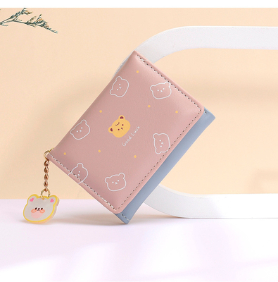 Kleine Handtasche Damen Handtasche Kurzstyling Mädchen Studentin Mode Zeichentrickfilm Münze Brieftasche Großhandel Brieftaschen Clip weiblich