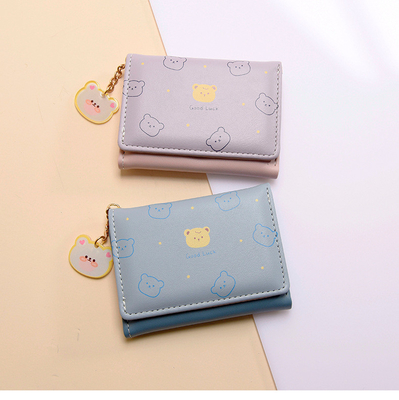Kleine Handtasche Damen Handtasche Kurzstyling Mädchen Studentin Mode Zeichentrickfilm Münze Brieftasche Großhandel Brieftaschen Clip weiblich