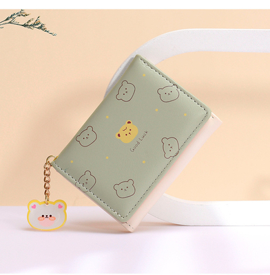 Kleine Handtasche Damen Handtasche Kurzstyling Mädchen Studentin Mode Zeichentrickfilm Münze Brieftasche Großhandel Brieftaschen Clip weiblich