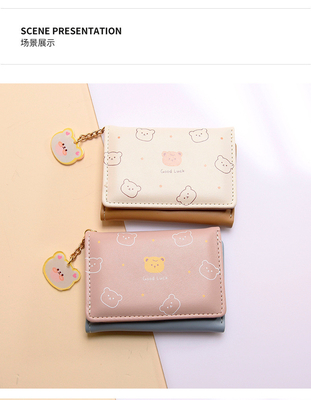 Kleine Handtasche Damen Handtasche Kurzstyling Mädchen Studentin Mode Zeichentrickfilm Münze Brieftasche Großhandel Brieftaschen Clip weiblich