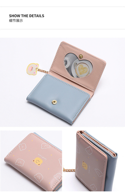 Kleine Handtasche Damen Handtasche Kurzstyling Mädchen Studentin Mode Zeichentrickfilm Münze Brieftasche Großhandel Brieftaschen Clip weiblich