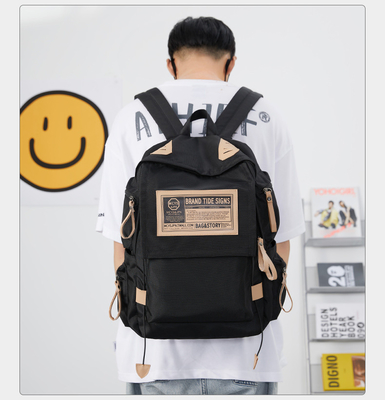 Männlicher Rucksack weiblicher College-Student Einfacher Entwurf Sinn NICHE Computer-Tasche Schultasche