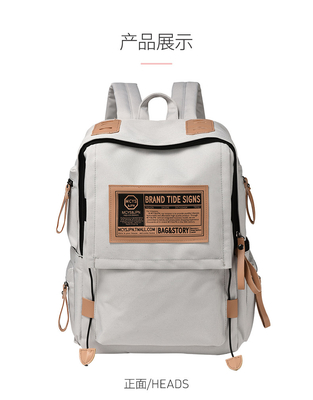 Männlicher Rucksack weiblicher College-Student Einfacher Entwurf Sinn NICHE Computer-Tasche Schultasche