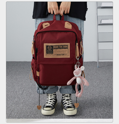 Männlicher Rucksack weiblicher College-Student Einfacher Entwurf Sinn NICHE Computer-Tasche Schultasche