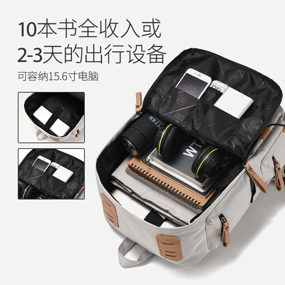 Männlicher Rucksack weiblicher College-Student Einfacher Entwurf Sinn NICHE Computer-Tasche Schultasche