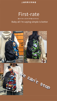 FASHION COLOR SPLICING NEW Casual Rucksack Junior High School Student Tasche Multifunktionale große Kapazität Tasche
