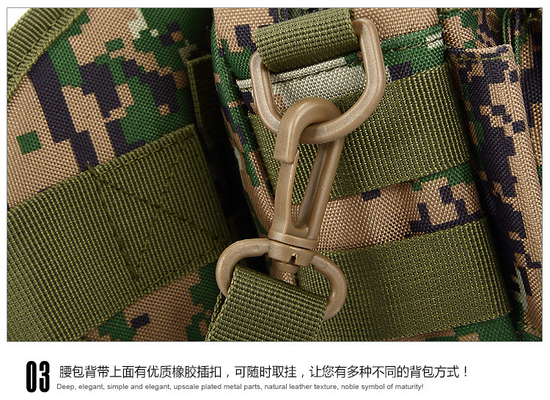 CAMO OUTDOOR KLEINER WAISTPACK kann abgetrennt werden Drei-Nutzungs-Kombination WAISTPACK SPORT TAKTISCHER WAIST COVER Einzelshow