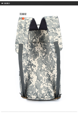 CAMO Doppel-SCHULTER-Büschel-TASCHEN mit großer Kapazität