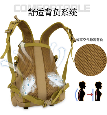 Outdoor-Wanderungen Großer Rucksack Tarnung Camping Taktischer Rucksack Große Kapazität Multifunktionale Sportarten Reisetasche