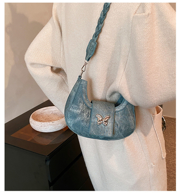 Populäre neue Nische-Design-Tasche, weiblicher Trend, ausländischer Stil, Schmetterlings-Tasche, fortgeschrittener Sinn für alle Schulter-Unterarm-Tasche.