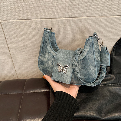 Populäre neue Nische-Design-Tasche, weiblicher Trend, ausländischer Stil, Schmetterlings-Tasche, fortgeschrittener Sinn für alle Schulter-Unterarm-Tasche.