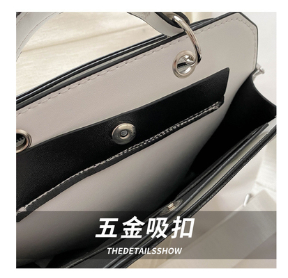 Einfache Mode-Brieftasche DAMEN'S NEW INS Pendler-Handtasche KLEINE Quadrat Tasche Senior Textur breiter Schultergürtel