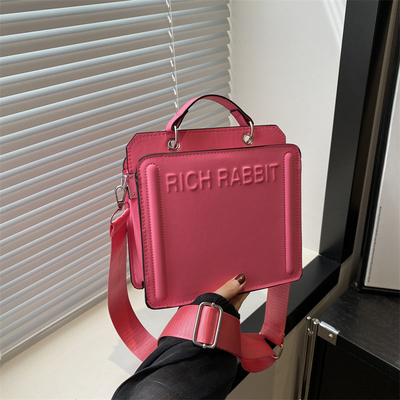 Einfache Mode-Brieftasche DAMEN'S NEW INS Pendler-Handtasche KLEINE Quadrat Tasche Senior Textur breiter Schultergürtel