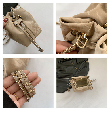 2024 NEW FASHION NICHE DESIGN Frühling/Sommer Crossbody-Tasche Senioren-Sinne gefüllte Bucket-Tasche