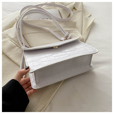 PATENTLÄDERREINER FARBENKALTITÄT All-in-One-TASCHEN Frauenhandbeutel Schulterbeutel Körperbeutel Unterarm-TASCHEN Frauen