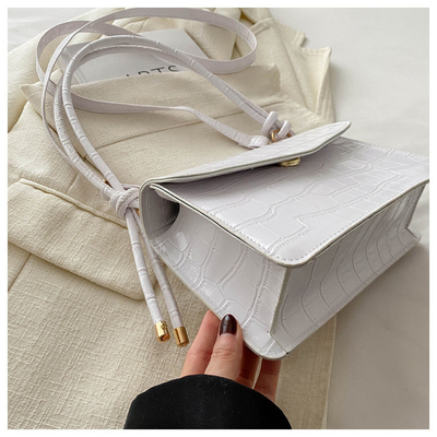 PATENTLÄDERREINER FARBENKALTITÄT All-in-One-TASCHEN Frauenhandbeutel Schulterbeutel Körperbeutel Unterarm-TASCHEN Frauen