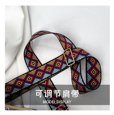 FASHION CHINESE NATIONAL STYLE breite Schulter Gürtel Kissen Tasche Körper Tasche gestreifte Schulter Tasche Damen Tasche