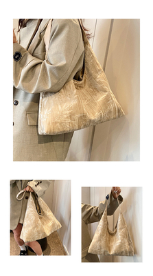 Neuer chinesischer Stil Großkapazität Achselbeutel Trend neue Mode mittelalterliche Schultertasche weibliche Minderheit Pendler Tote Tasche
