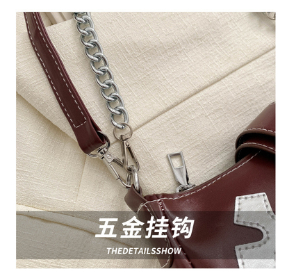 Hochwertige Unterwäsche Damen Tasche Neue Herbst- und Wintermode NICHE Mode Alles RETRO KETZEN Kommuter Schulter und